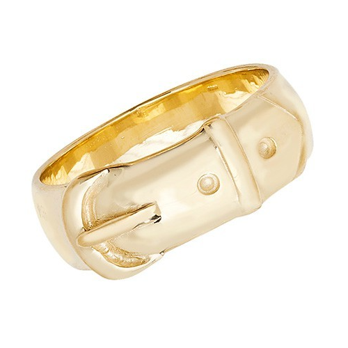 Mens Plain 9ct Yellow Gold Buckle Ring 375 Hallmarked British Made Size R - X