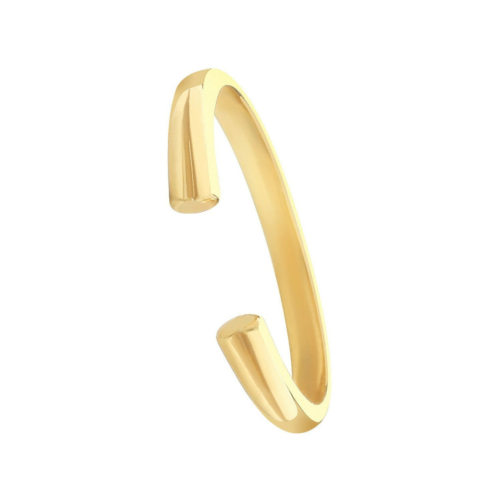 Sterling Silver Torque Ring Gold Plated 925 Hallmarked Size I - T British Made