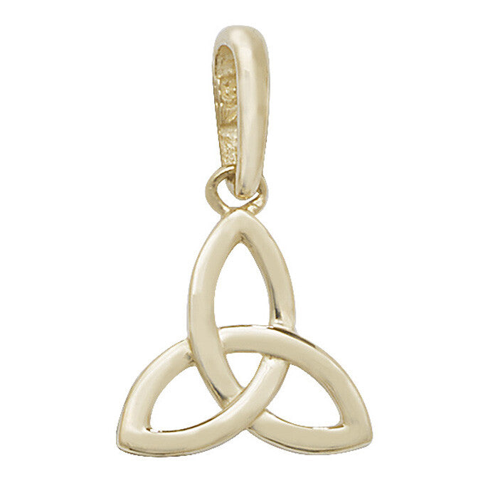 Yellow Gold Trinity Knot Pendant Hallmarked British Made All Chain Lengths
