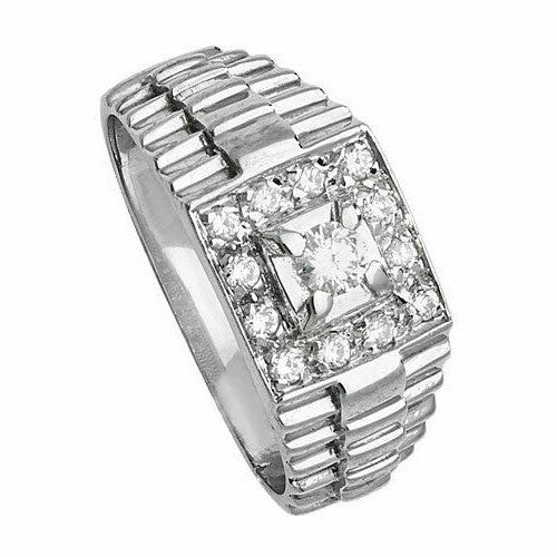 Men's Sterling Silver Signet Ring Engagement Gents 925 Hallmark Sizes L - Z