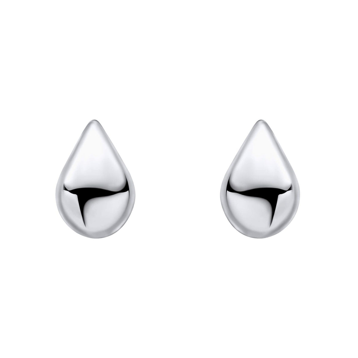 Statement Teardrop Stud Earrings Sterling Silver 925 Hallmarked Brand New Boxed