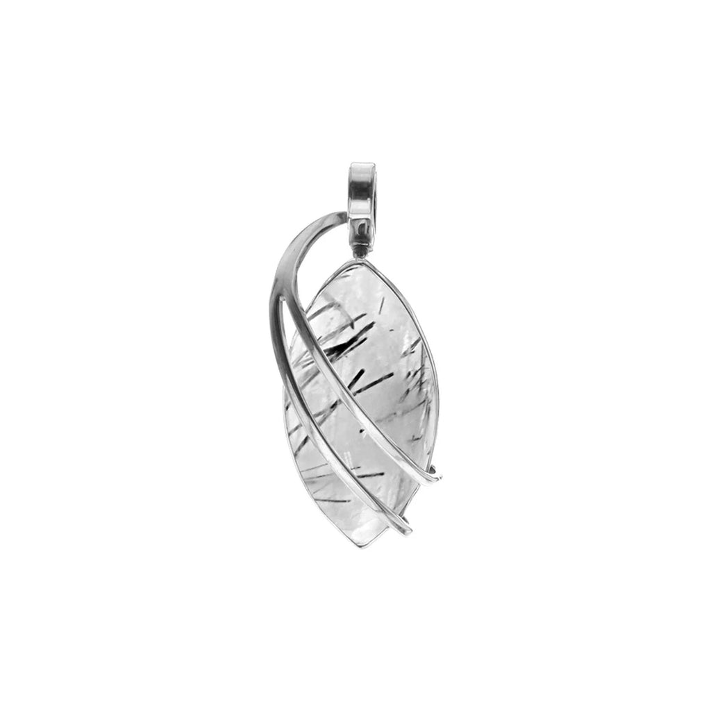 Marquise Wave Quartz Pendant Sterling Silver 925 Hallmarked All Chain Lengths