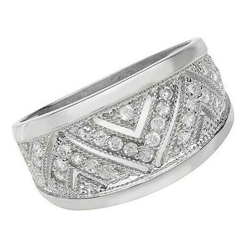 Sterling Silver Ring Anniversary Gemstone 925 Hallmarked Size L - T British Made