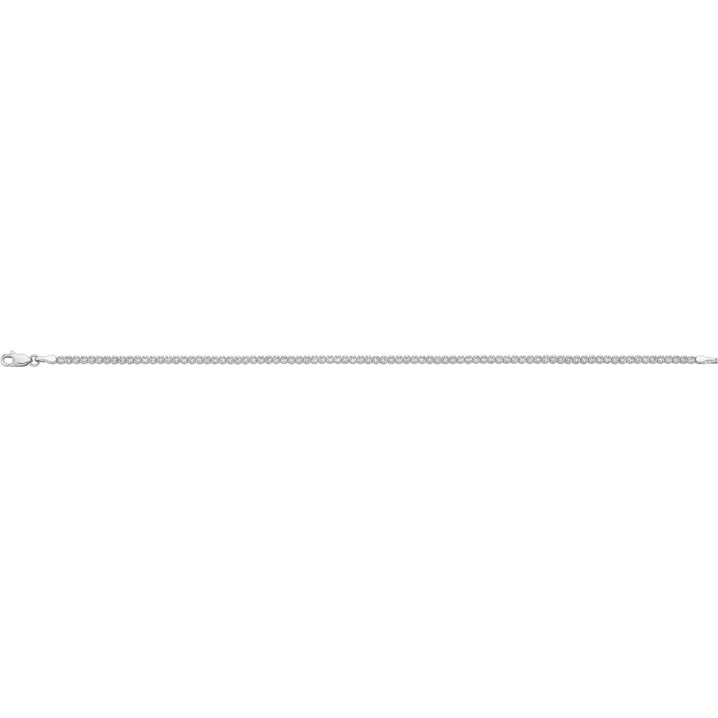 Classic Single Row Tennis Bracelet 9ct White Gold 375 Hallmarked British Made