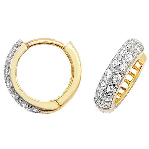 Mens Huggie Hoop Earring 9ct Yellow Gold Gents 375 Hallmarked Brand New Boxed
