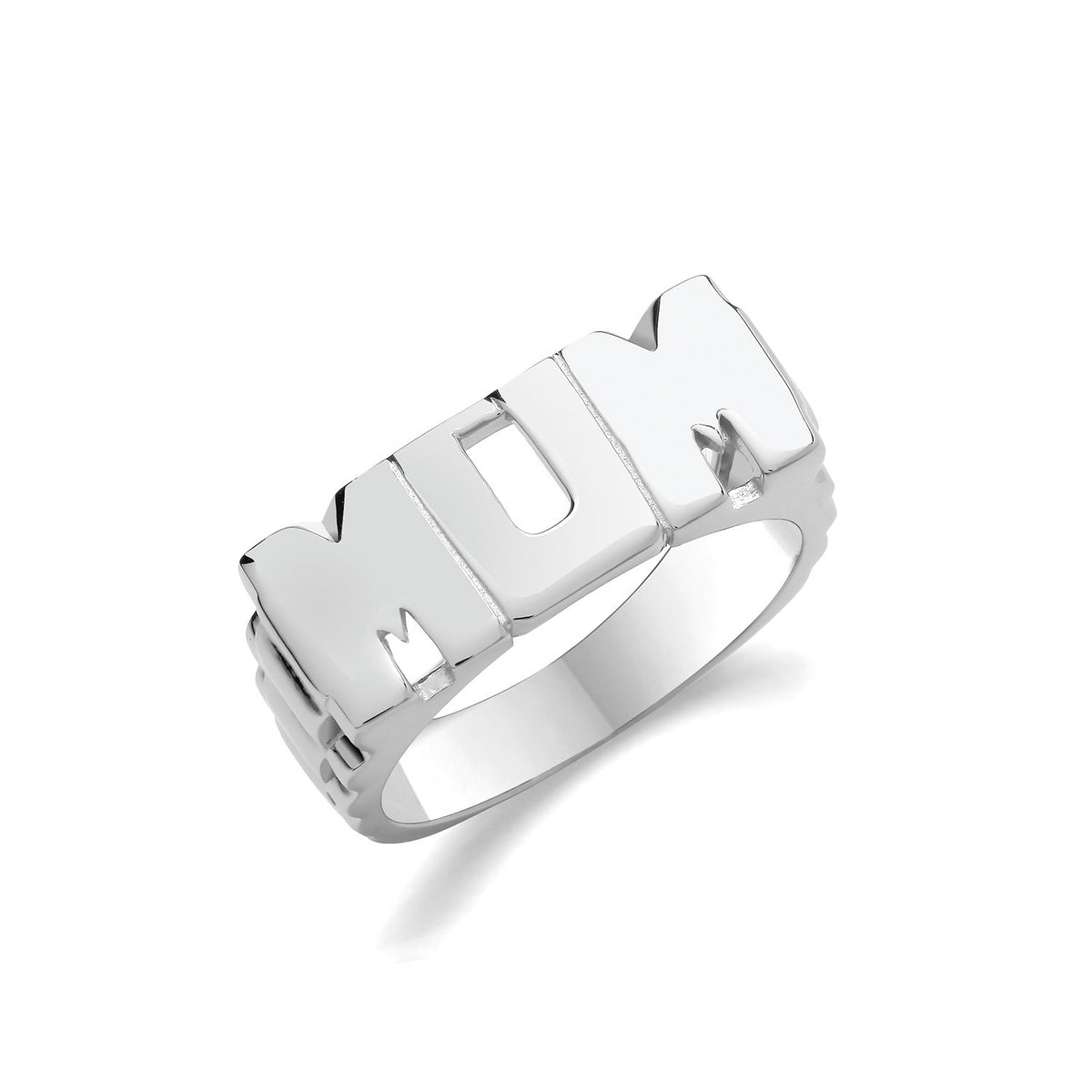 Mum Ring Sterling Silver 925 Hallmarked Size British Made Sizes M - X