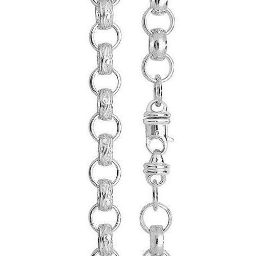 Sterling Silver Cast Belcher Chain British Made 925 Hallmarked  22" Weight 90 g
