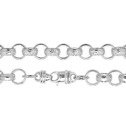 Sterling Silver Cast Belcher Chain British Made 925 Hallmarked  22" Weight 90 g