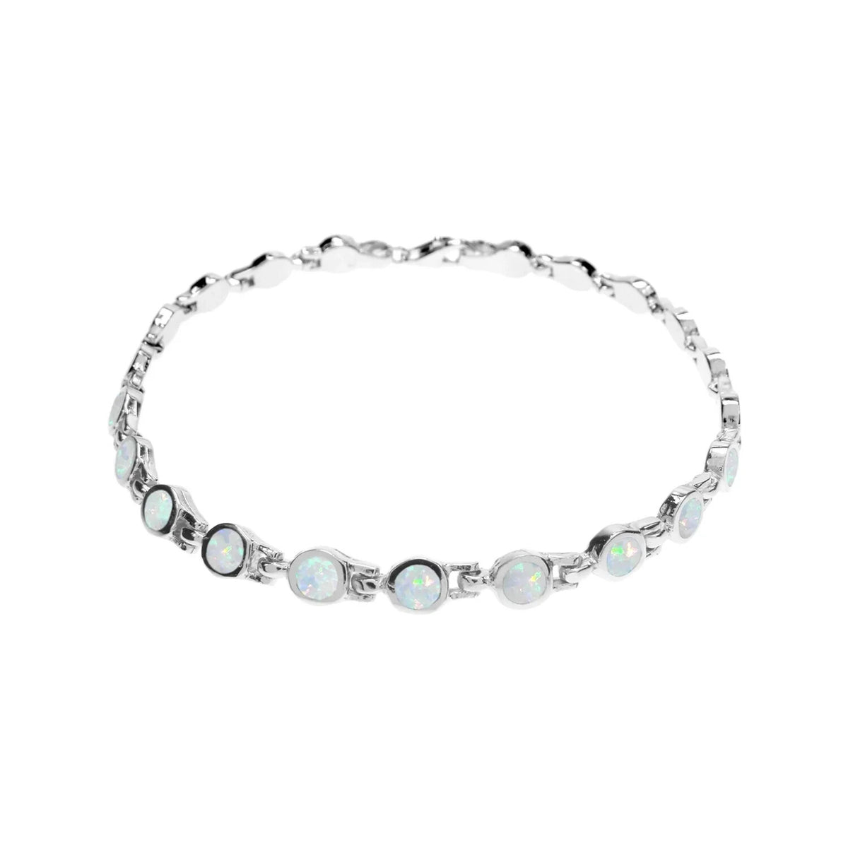 Natural White Opal Bracelet Sterling Silver 925 Hallmarked Brand New Boxed