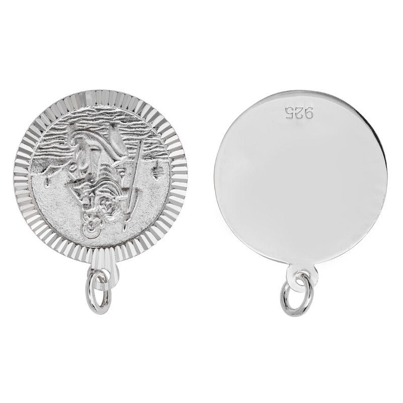 St Christopher Pendant Sterling Silver 925 Hallmarked All Chain Lengths