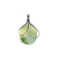 Oval Vine Prehnite Pendant Sterling Silver 925 Hallmarked All Chain Lengths