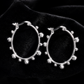 Ball Hoop Earrings Sterling Silver 925 Hallmarked British Made Brand New Boxed