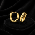 7mm 9ct Yellow Gold Hoop Earrings British Made 375 Hallmarked Brand New Boxed