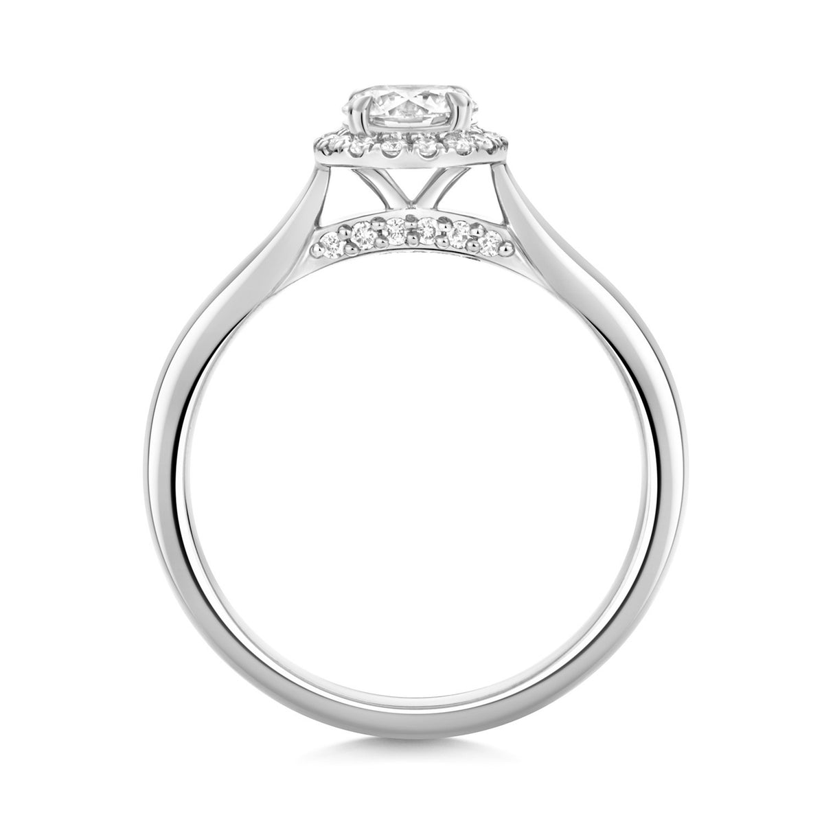 29 Lab-Grown Diamond Engagement Ring 18ct White Gold Hallmarked Sizes J - Q
