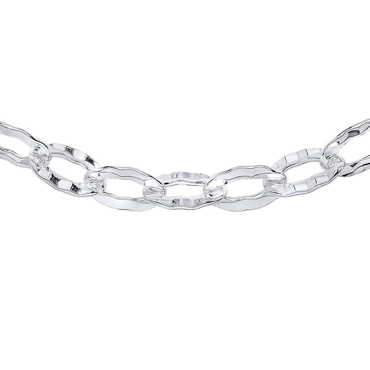 Textured Anchor Chain Bracelet British Made 925 Hallmark Brand New 19cm