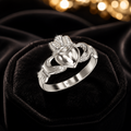 Sterling Silver Claddagh Ring 925 Hallmarked Size J - R British Made Brand New