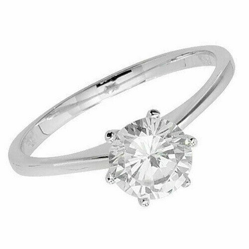 Sterling Silver Solitaire Ring Engagement Gemstone 925 Hallmarked Size J - U