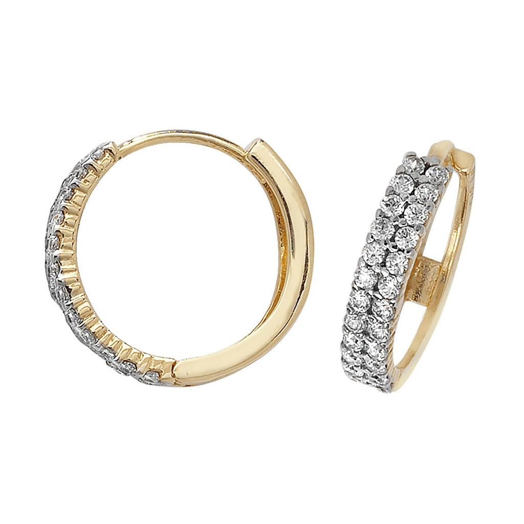 Mens Huggie Hoop Earring 9ct Yellow Gold Gents 375 Hallmarked Brand New Boxed