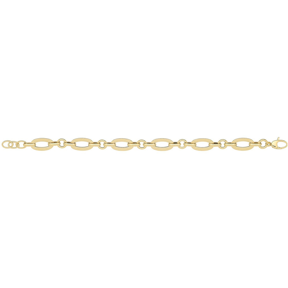 Fancy Alternate Bracelet 9ct Yellow Gold 375 Hallmarked British Made Brand New