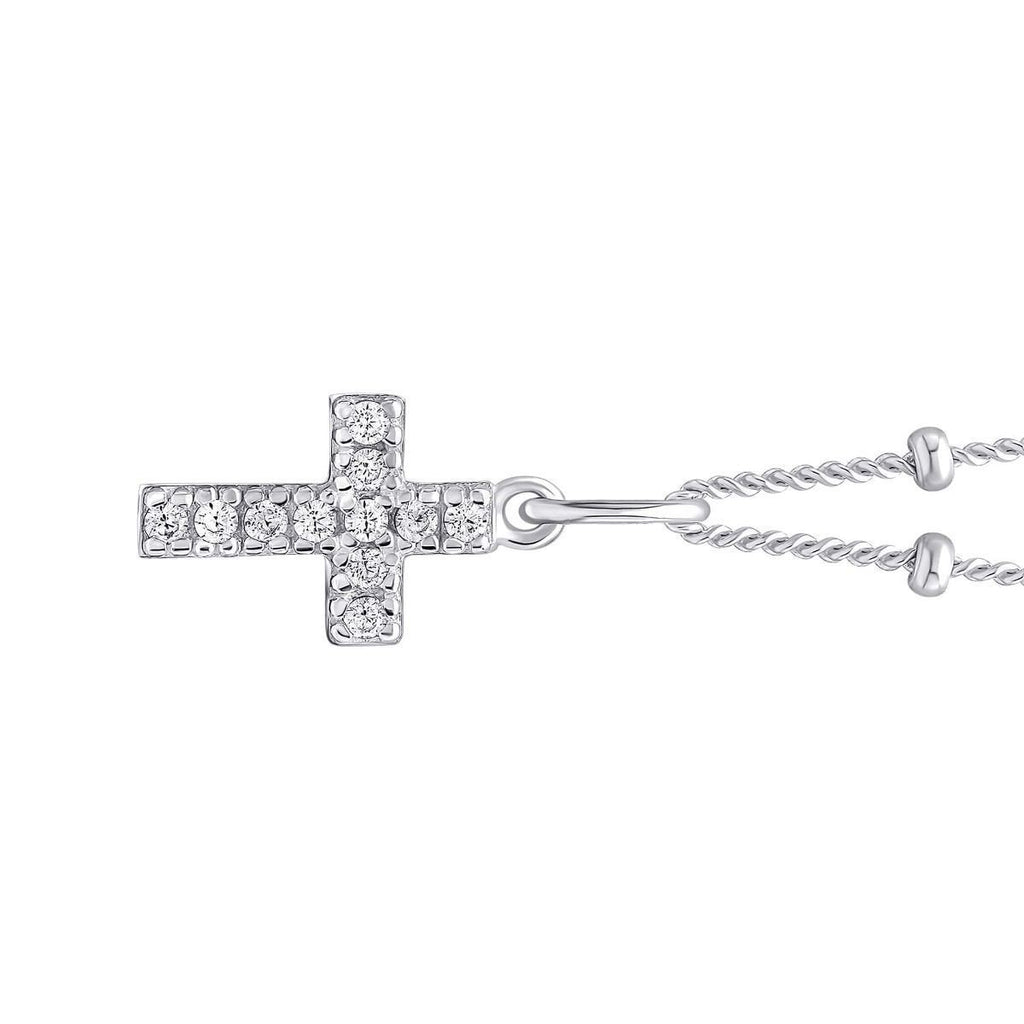 Small Cross Pendant Sterling Silver 925 Hallmark All Chain Lengths British Made