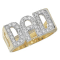 Dad Gemstone Ring 9ct Yellow Gold 375 Hallmarked Sizes Q - Z