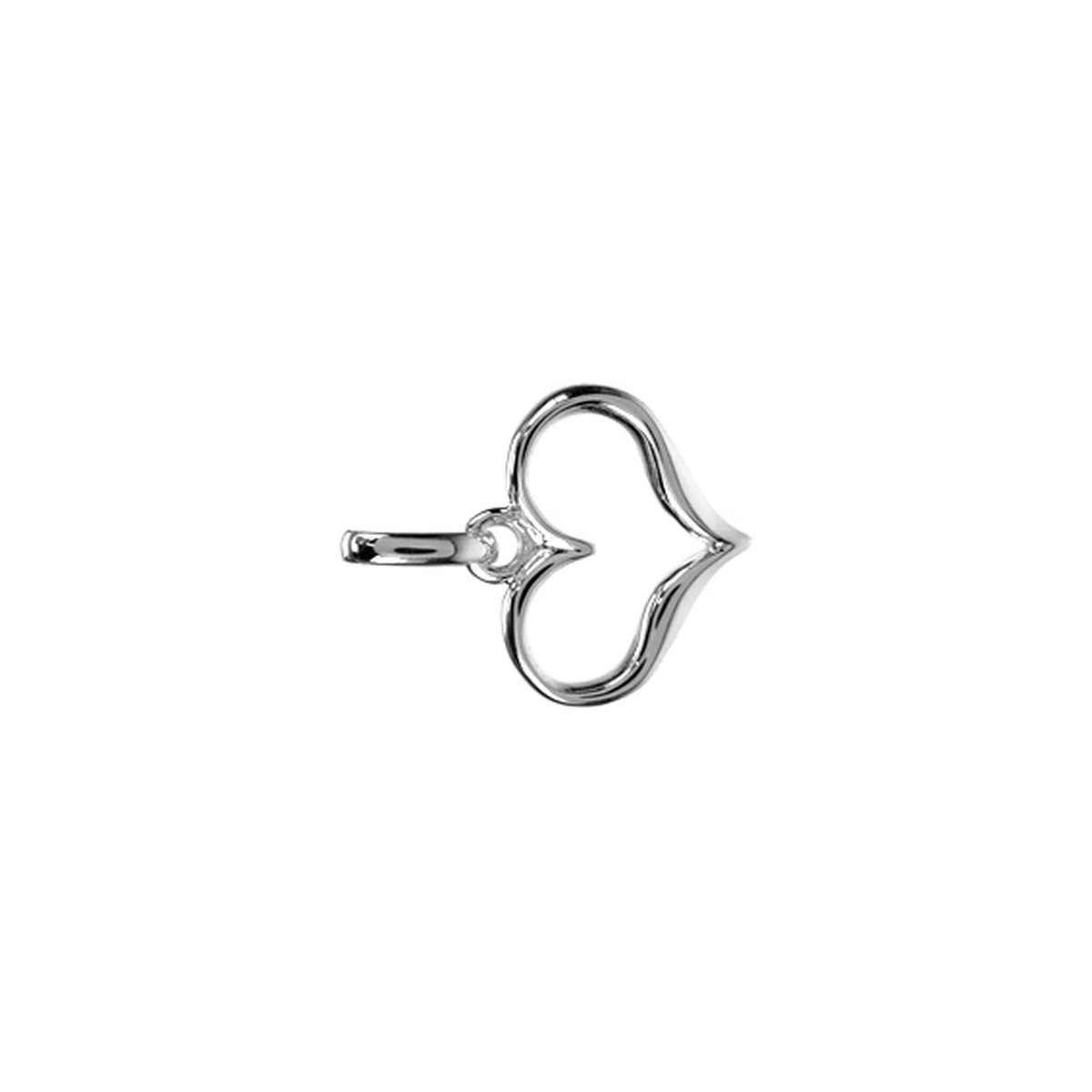 Wide Heart Pendant Sterling Silver 925 Hallmarked All Chain Lengths Brand New