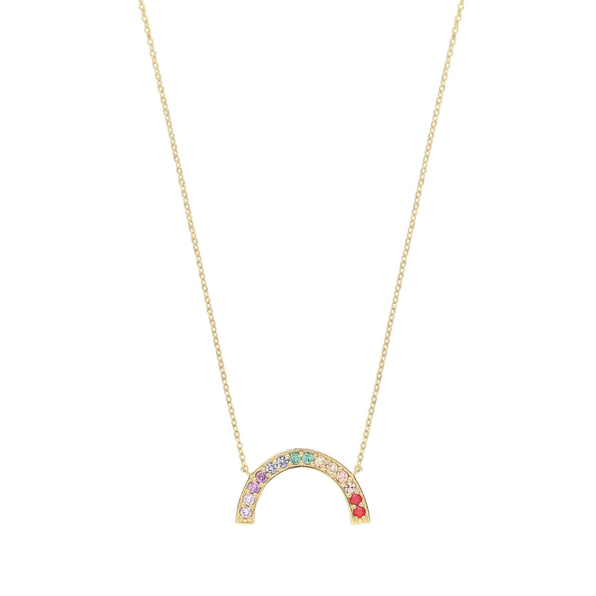 Rainbow Necklace and Bracelet Set 9ct Yellow Gold 375 Hallmarked Brand New