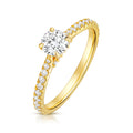 35 Lab-Grown Diamond Engagement Ring 18ct Yellow Gold Hallmarked Sizes J - Q