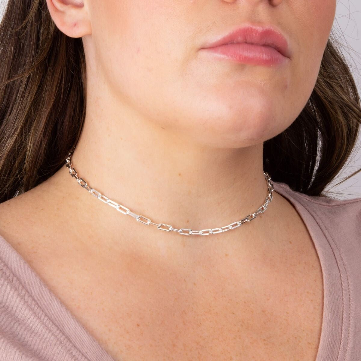 Open Link Carrier Chain Necklace Sterling Silver 925 Hallmarked Brand New Boxed