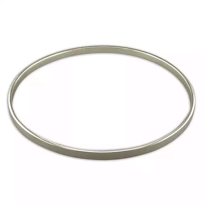 Plain Solid Slave Bangle Sterling Silver 925 Hallmarked British Made Brand New