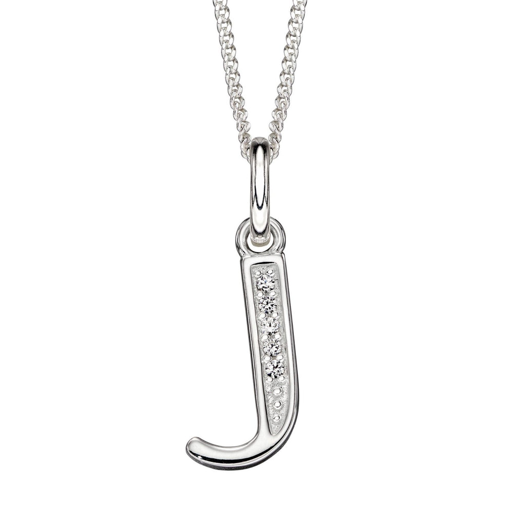 A - Z Necklace Channel Set Sterling Silver British Made 925 Hallmarked Brand New
