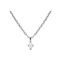 Natural Marquise Opal Necklace Solid Sterling Silver 925 Hallmarked British Made