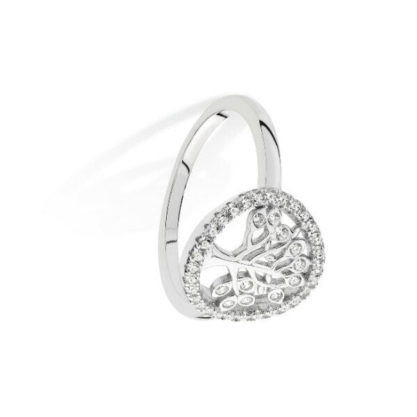 Sterling Silver Ring Tree Of Life 925 Hallmarked Size J - R British Made