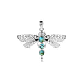 Labradorite Dragonfly Pendant Sterling Silver 925 Hallmarked All Chain Lengths