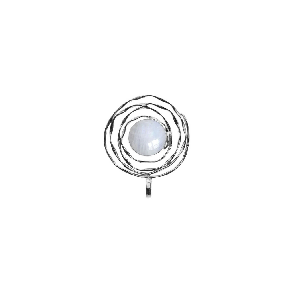 Spiderweb Moonstone Pendant Sterling Silver 925 Hallmarked All Chain Lengths