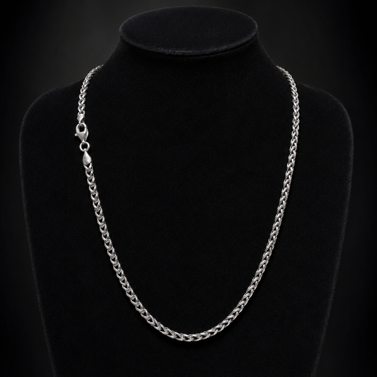 Heavy Gents Wheat Chain Solid Sterling Silver 925 Hallmarked British Made