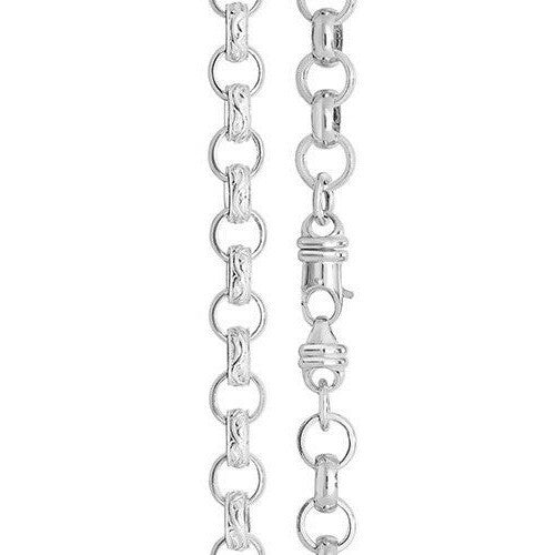 Sterling Silver Cast Belcher Chain British Made 925 Hallmarked  22" Weight 81 g