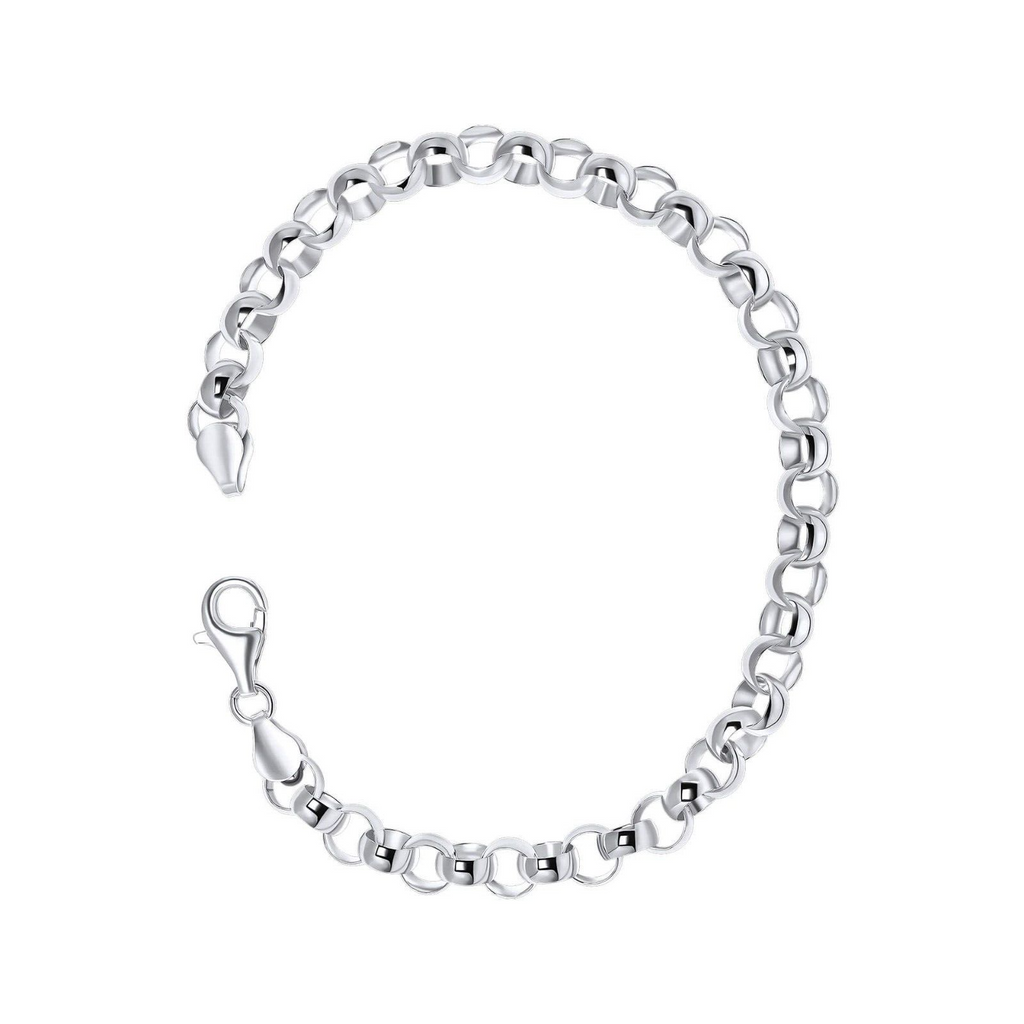 Belcher Chain Bracelet British Made 925 Hallmarked Brand New Boxed 22cm