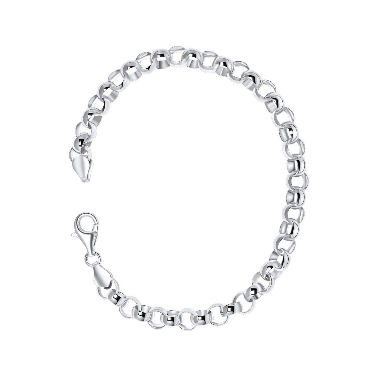 Belcher Chain Bracelet British Made 925 Hallmarked Brand New Boxed 22cm