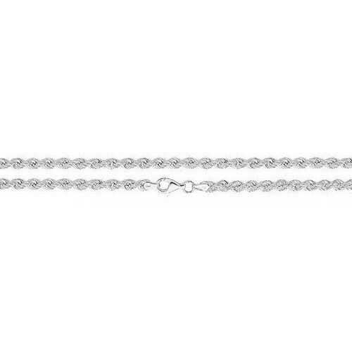 Sterling Silver Roped Bracelet British Made 925 Hallmarked 8" Weight 5.7g