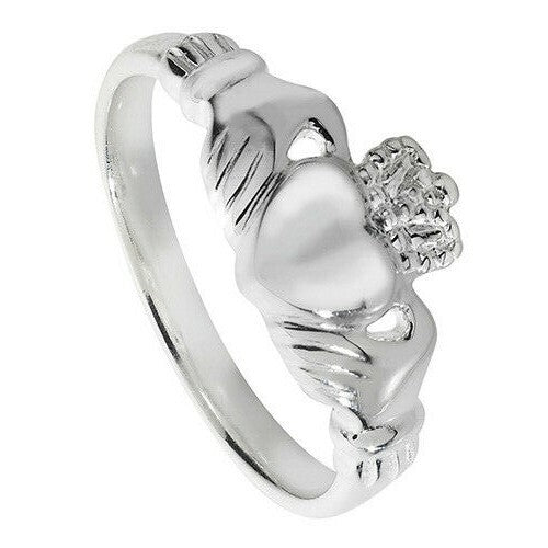 Sterling Silver Ring Claddagh 925 Hallmarked Size J - U British Made