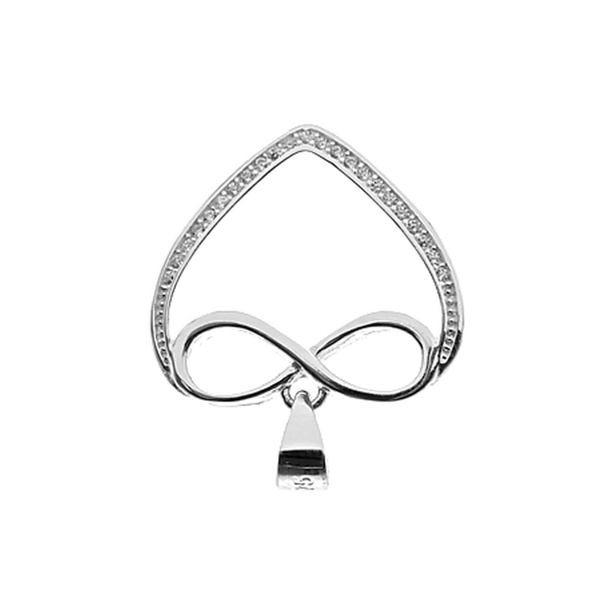 Infinity Heart Pendant Sterling Silver 925 Hallmark  All Chain Lengths Brand New