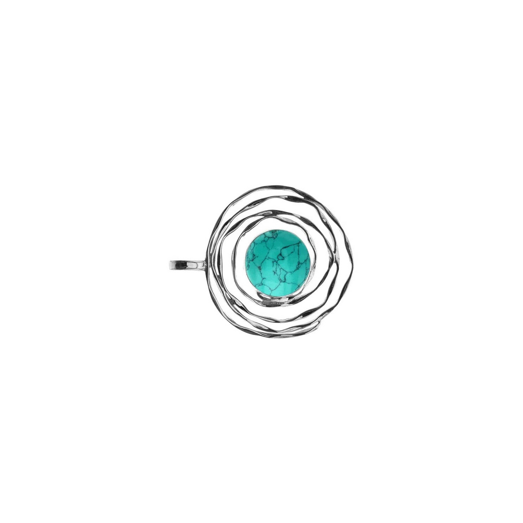 Turquoise Web Pendant Sterling Silver 925 Hallmarked All Chain Lengths