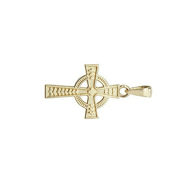 9ct Yellow Gold Cross Pendant Hallmarked British Made All Chain Lengths