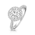 61 Lab-Created Diamond Engagement Ring 18ct White Gold Hallmarked Sizes J - Q