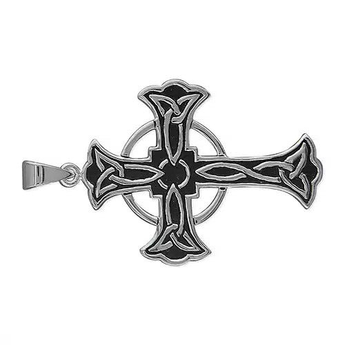Dark Celtic Cross Sterling Silver 925 Hallmarked British Made All Chain Lengths