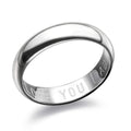 Sterling Silver Gents Ring Band Design Hallmarked Size N - V British Made