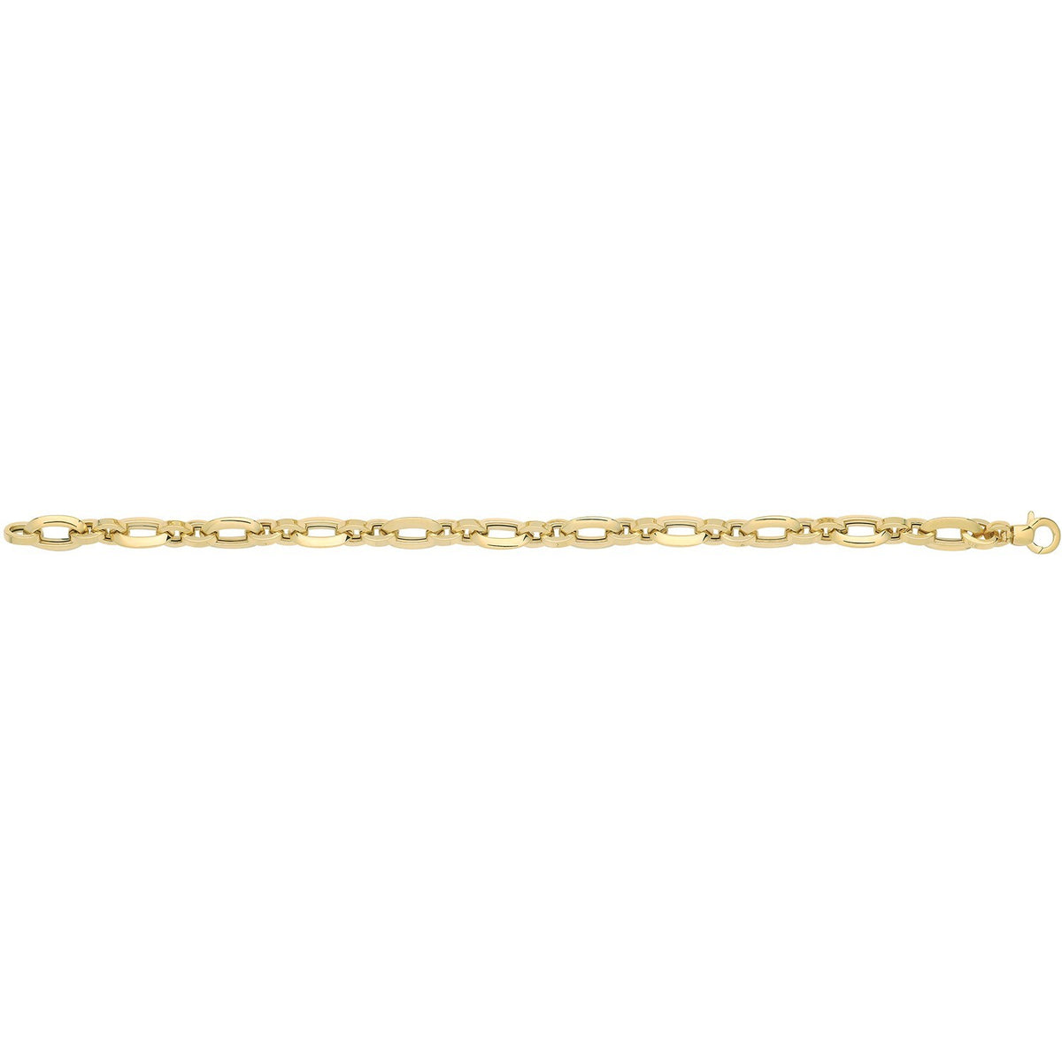 Double Link Bracelet 9ct Yellow Gold 375 Hallmarked British Made Brand New