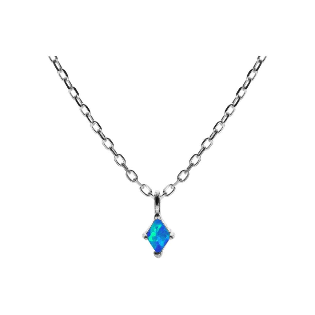 Natural Marquise Opal Necklace Solid Sterling Silver 925 Hallmarked British Made