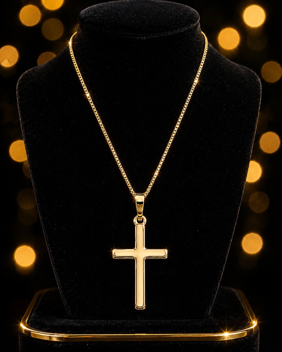 9ct Yellow Gold Cross Pendant Cross 375 Hallmarked British Made Brand New